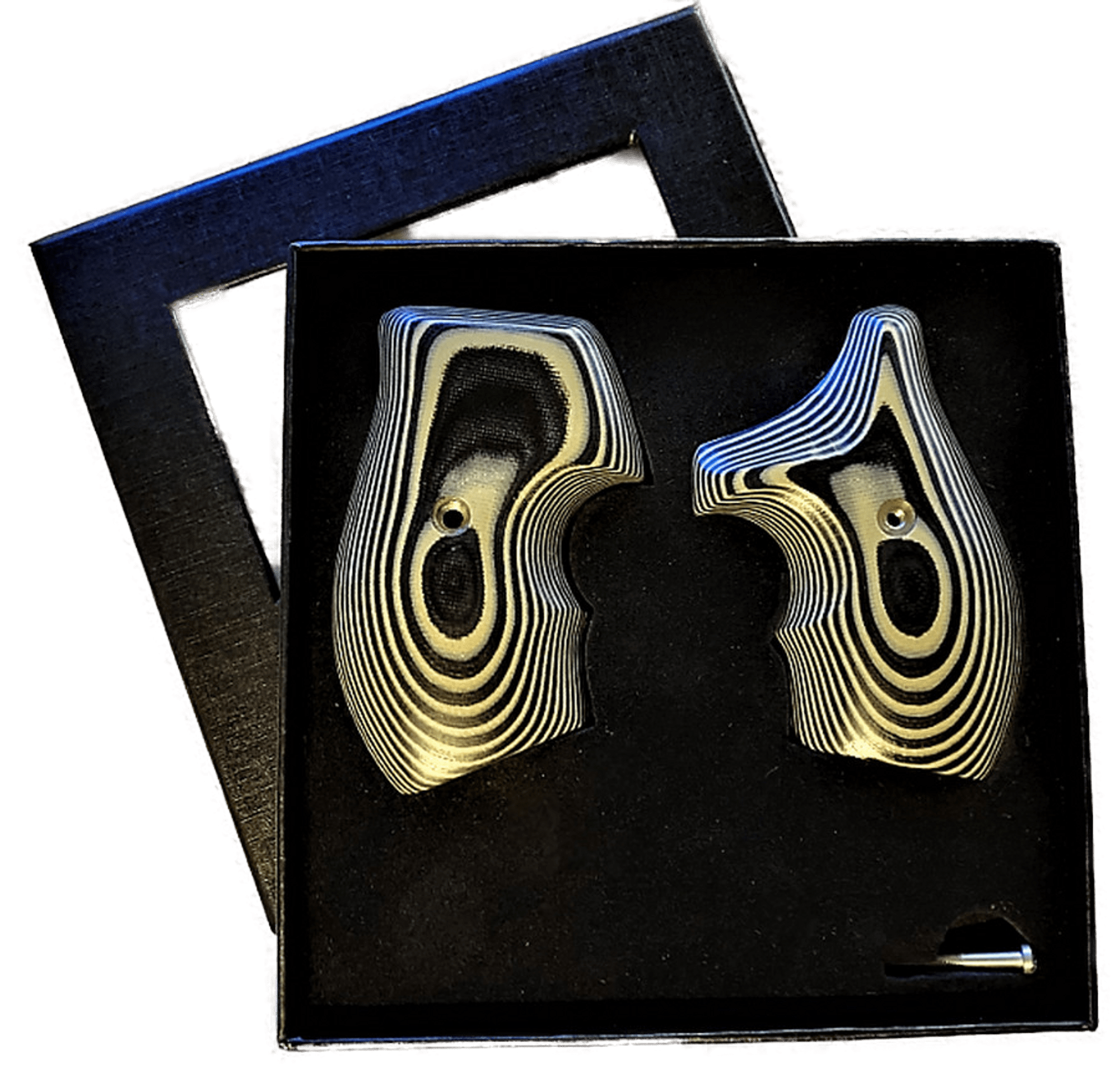 Durable Black/Grey G10 J Frame Round Butt Half Wrap Around Grips