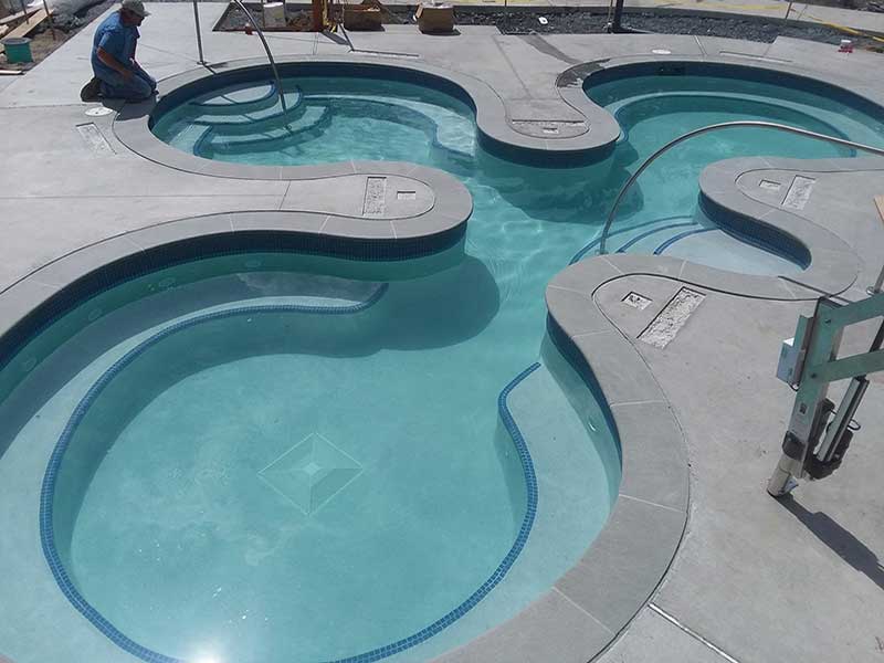 Gunite Swimming Pool Coping Eastern Aquatics