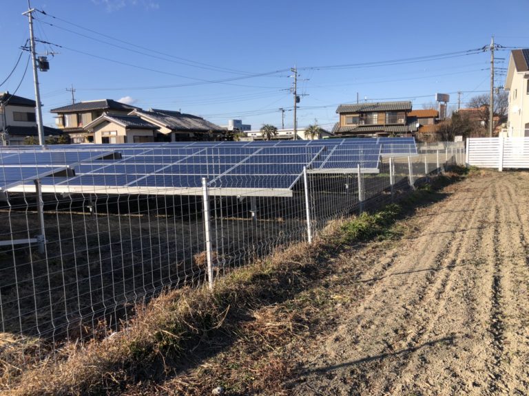 太陽光現場フェンスの蔦除去 ぐんまソーラーメンテ相談室