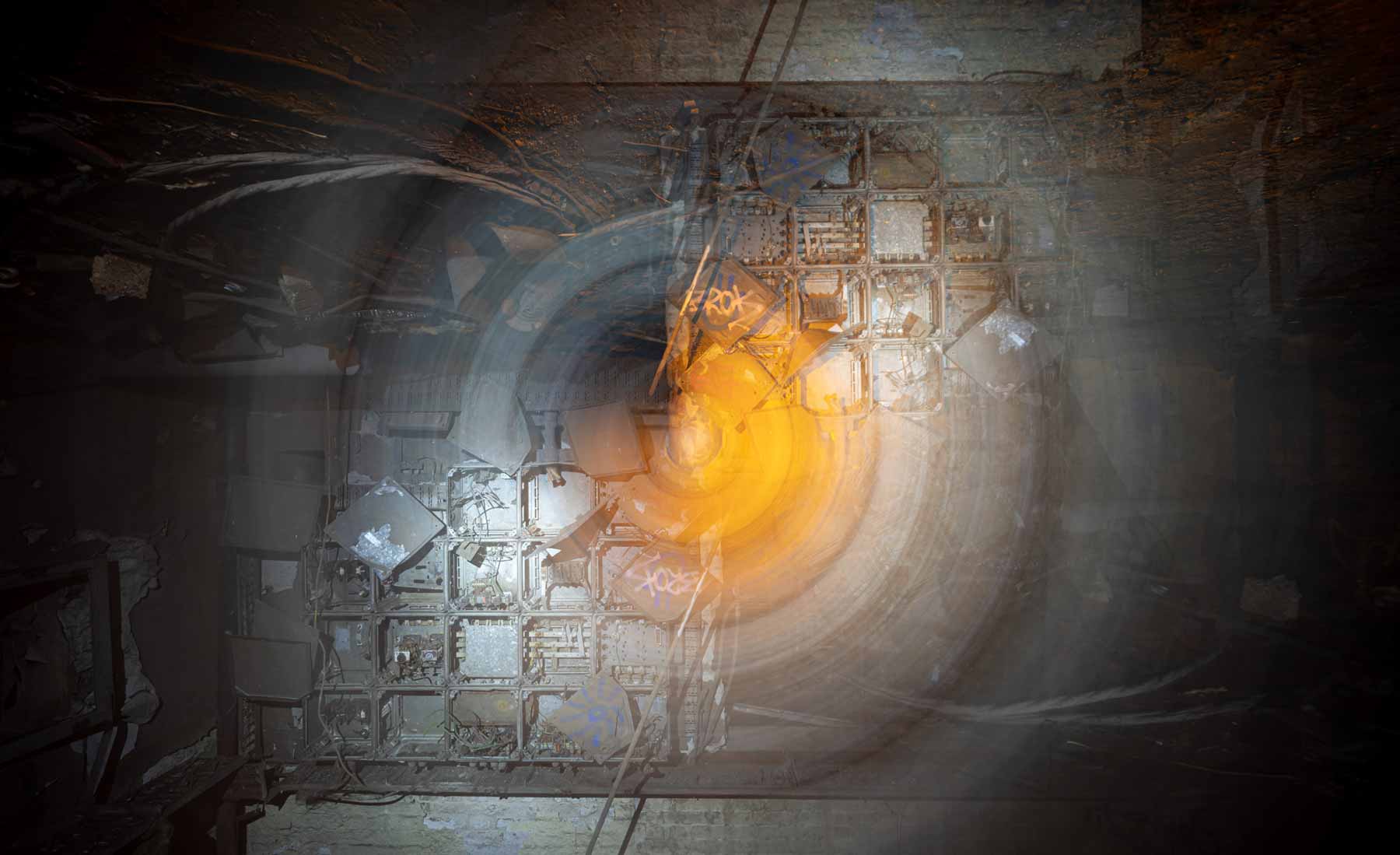 Camera Rotation Light Painting Photography by Gunnar Heilmann