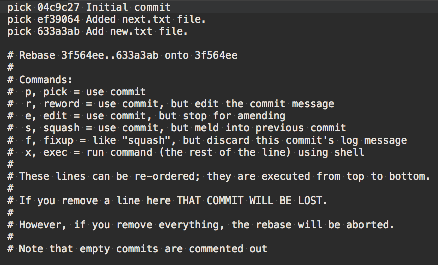 How to Use git rebase i to Combine First Two Commits in a Git