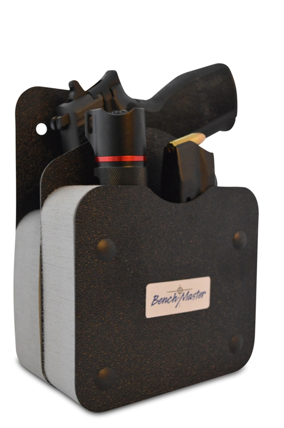 BenchMaster Weapon Rack BMWRMFAHV Single Gun Pistol Rack with Front Accessory Holder Gun