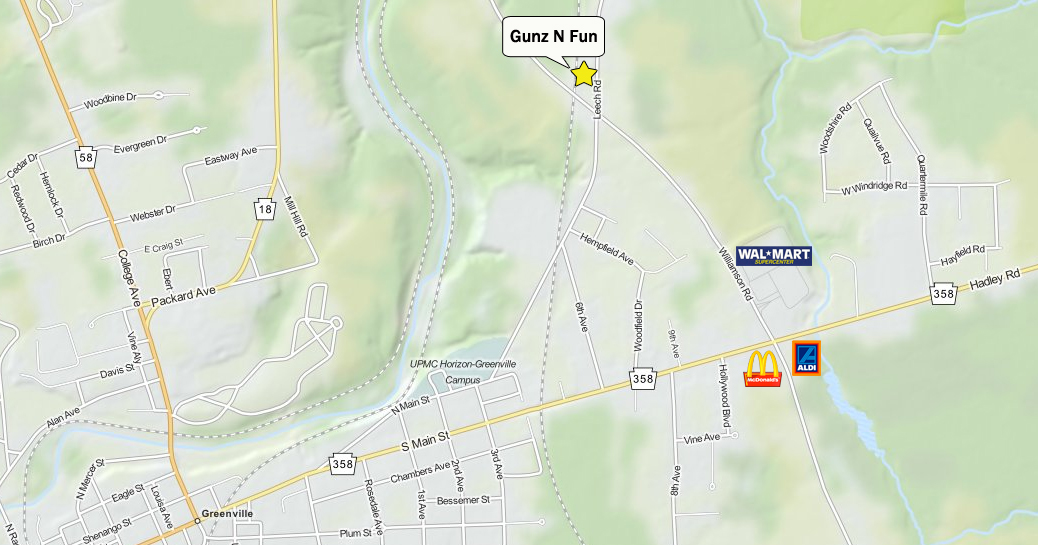 Gunz N Fun Greenville, PA Directions