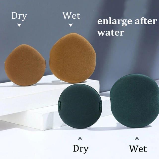 Air Cushion Powder Puff Pack of 3 Soft Round Wet Dry Makeup Sponge