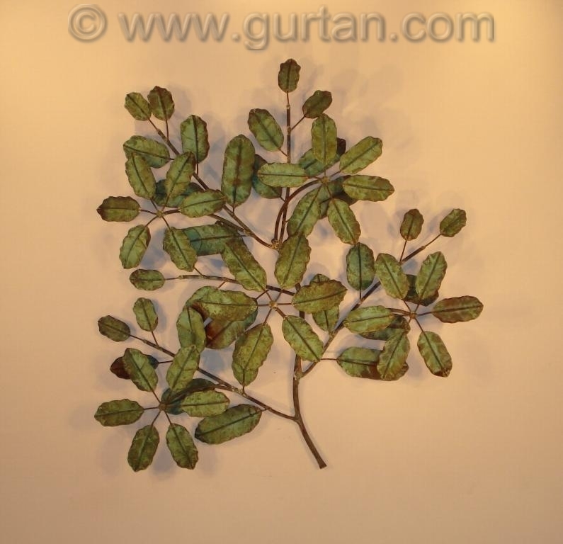 Magnolia Metal Wall Art Patina Metal Wall Sculpture Decor Gurtan