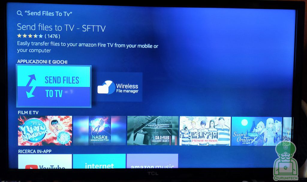 Send Files To TV installa qualsiasi app su Firestick e Android TV