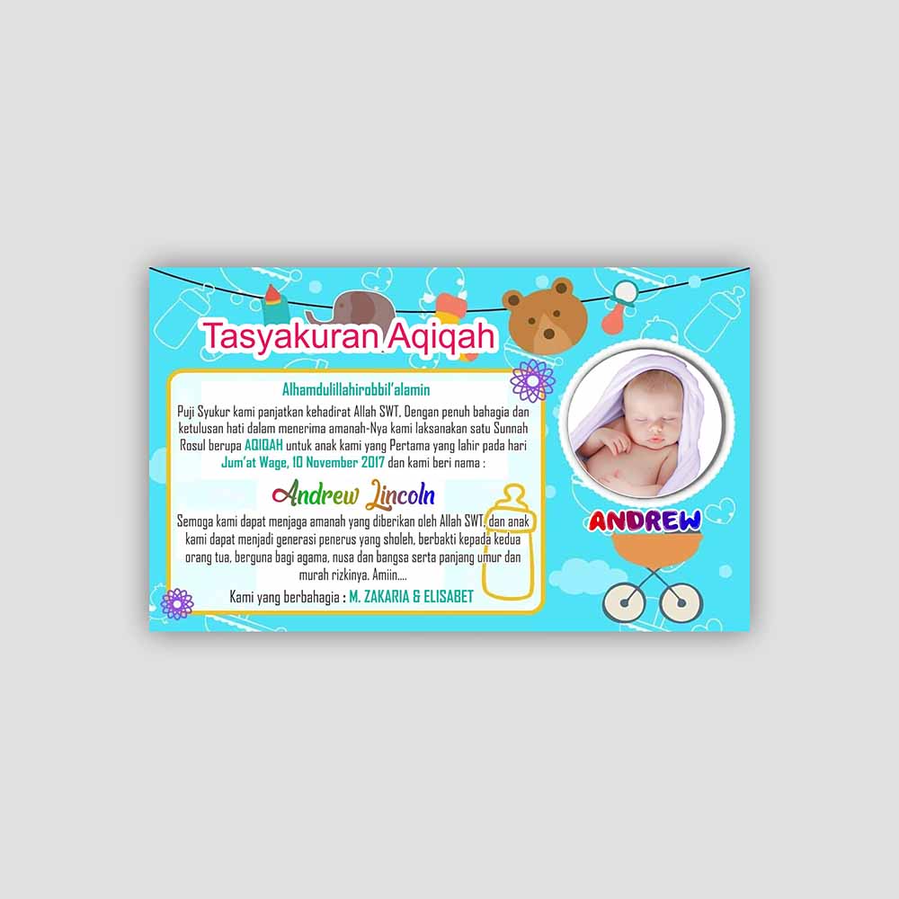 Contoh Desain Kartu Aqiqah untuk Tasyakuran(04)