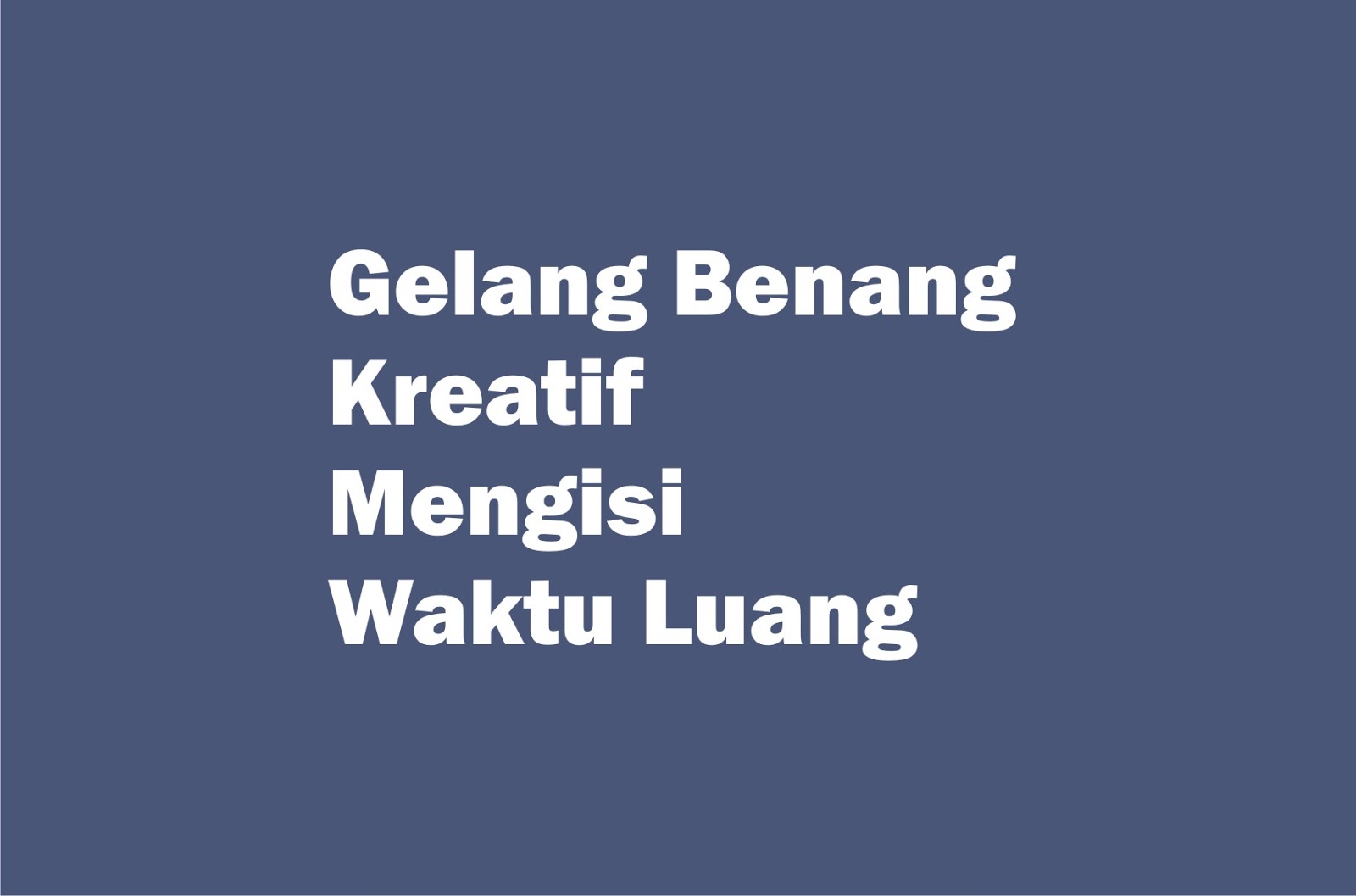Gelang Benang Kreatif Mengisi Waktu Luang