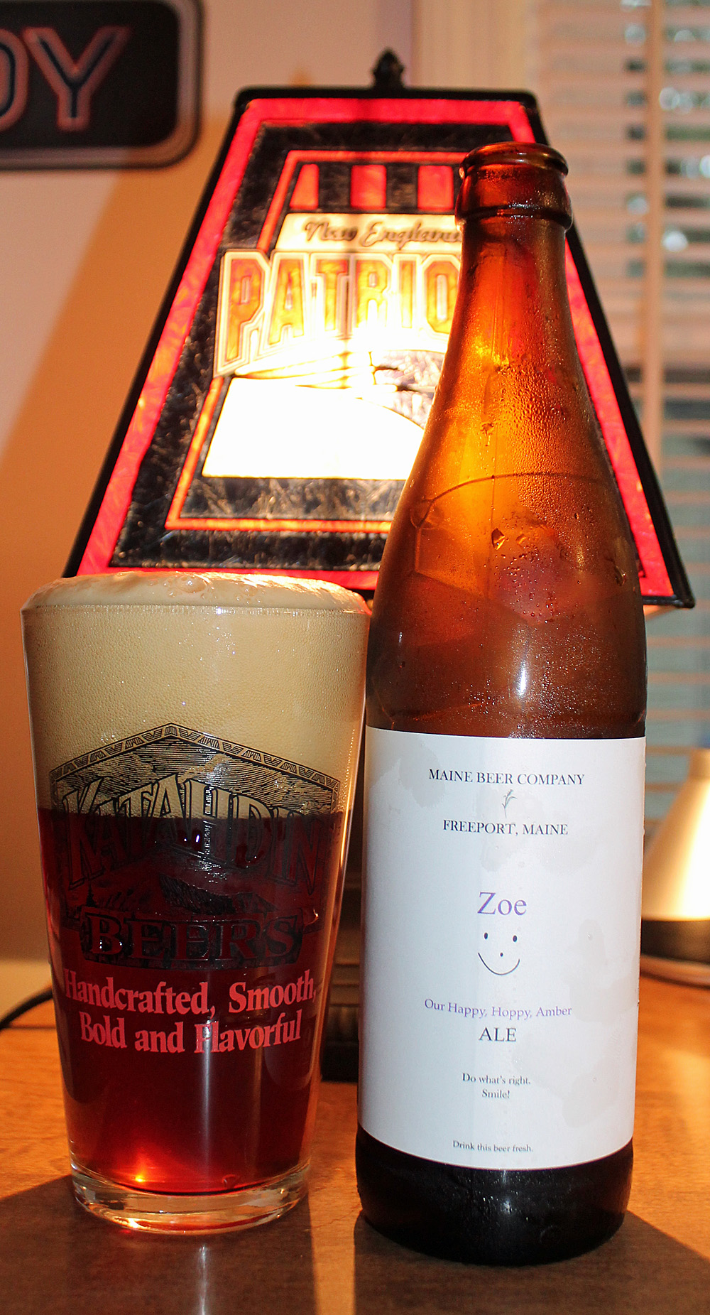 Maine Zoe Happy Hoppy Amber Ale Beer Review