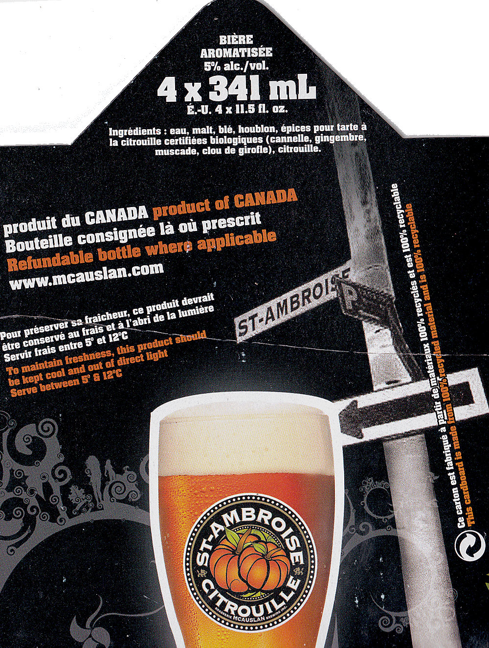 St. Ambroise The Great Pumpkin Ale Citrouille Stout Beer Review