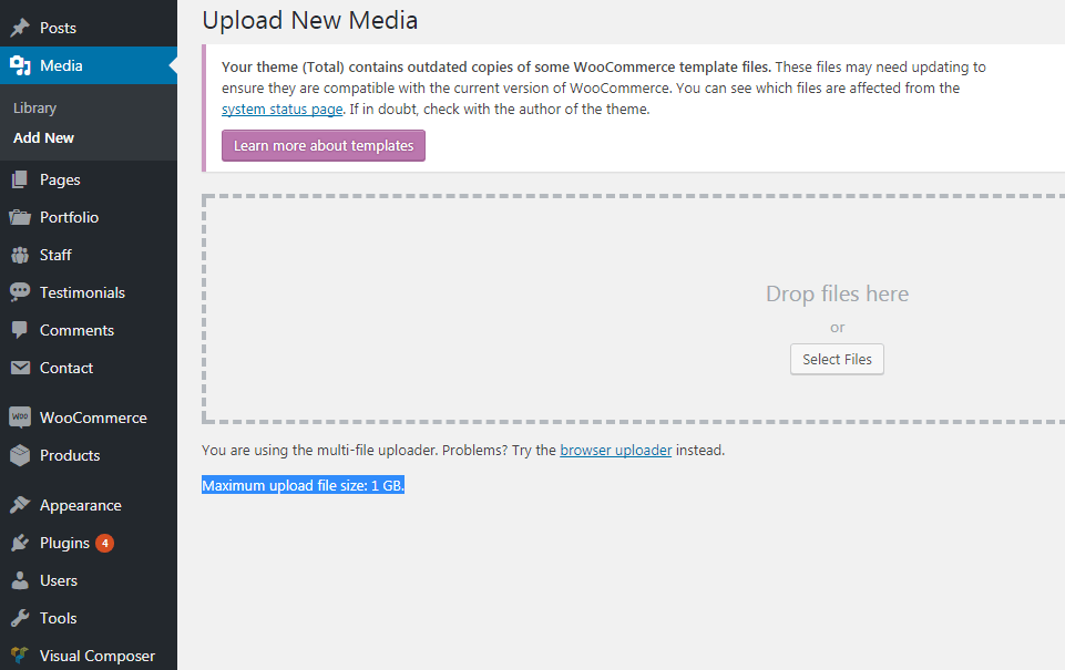 How to Increase Max File Size Upload Limit Wordpress
