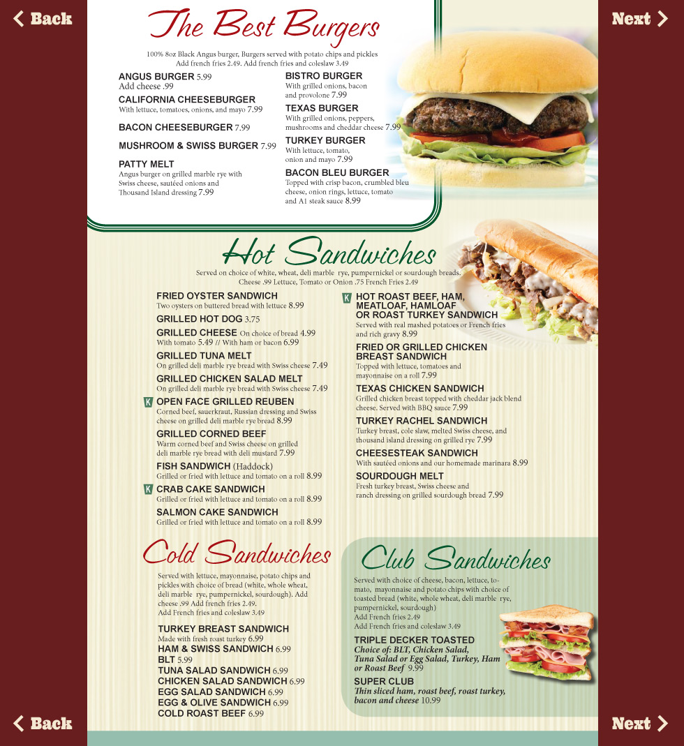 Our Menu Gus's Keystone Restaurant