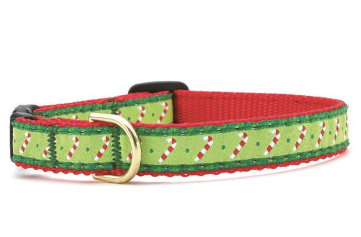 Cat Collar Candy Cane Gussied Up Pet Boutique