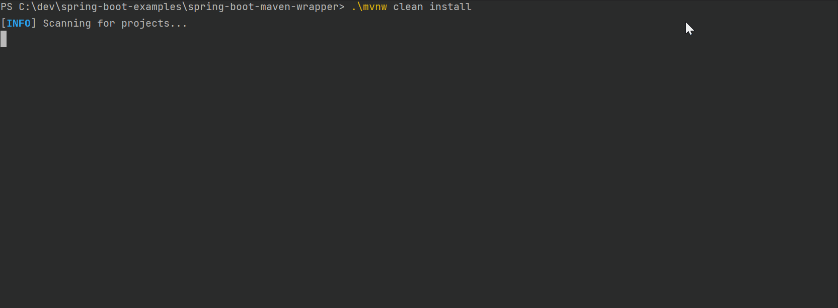 Spring Boot with Maven Wrapper Home