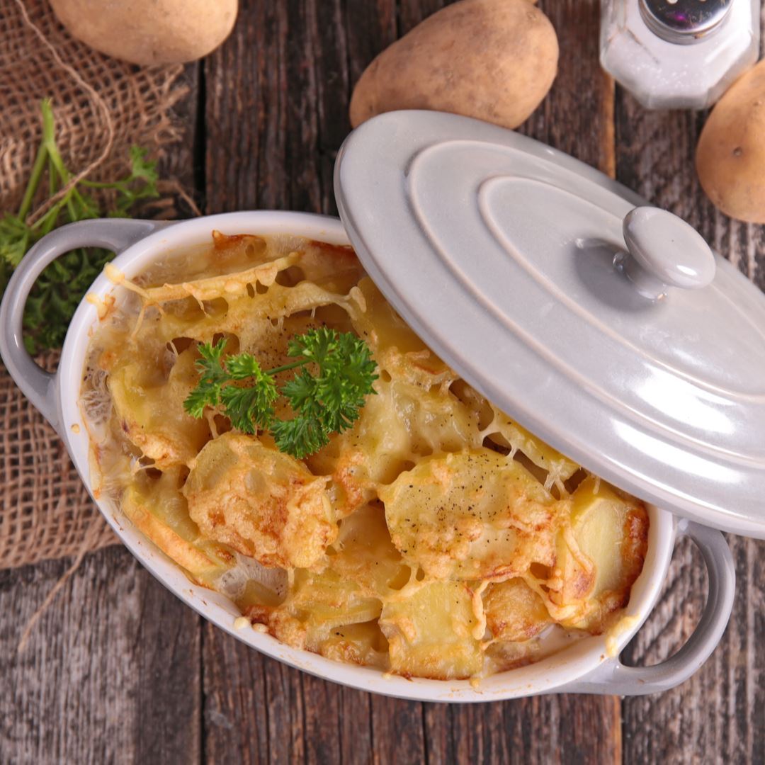 Gratin Dauphinois. GUSTOR Meat Boutique