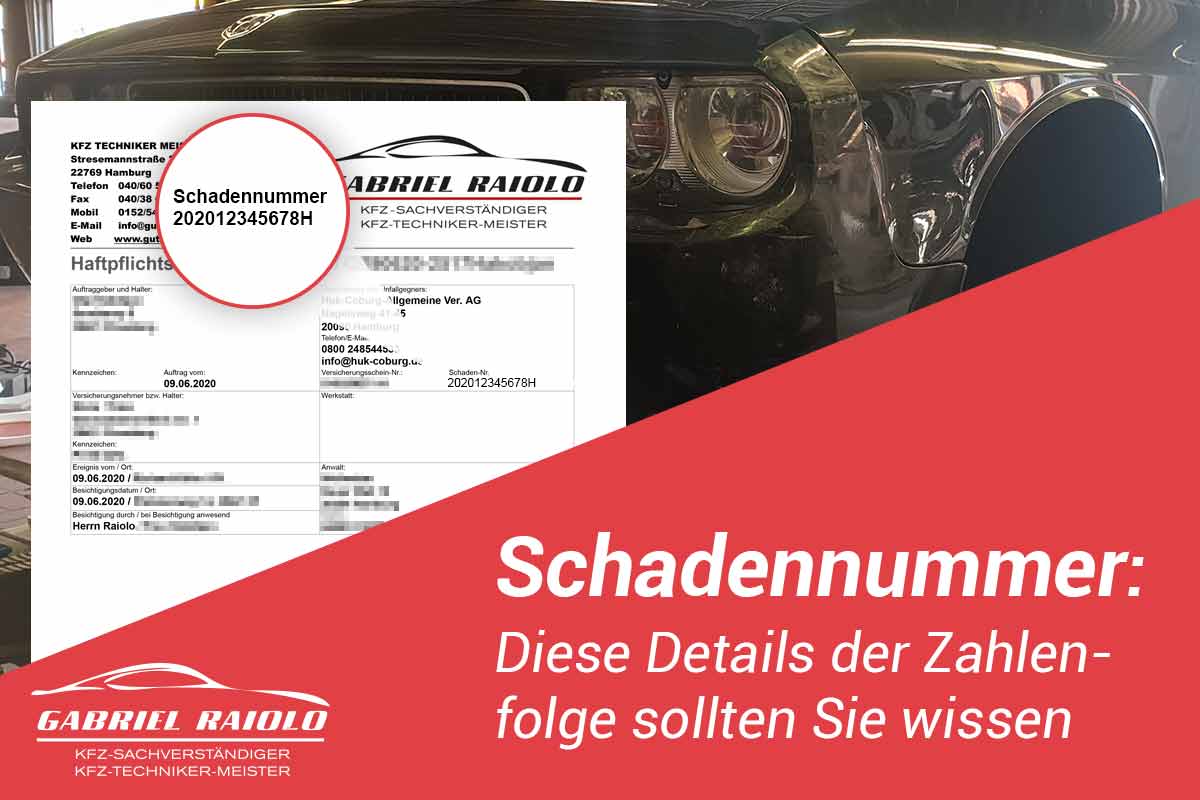 Schadennummer für die Regulierung Wissenswertes