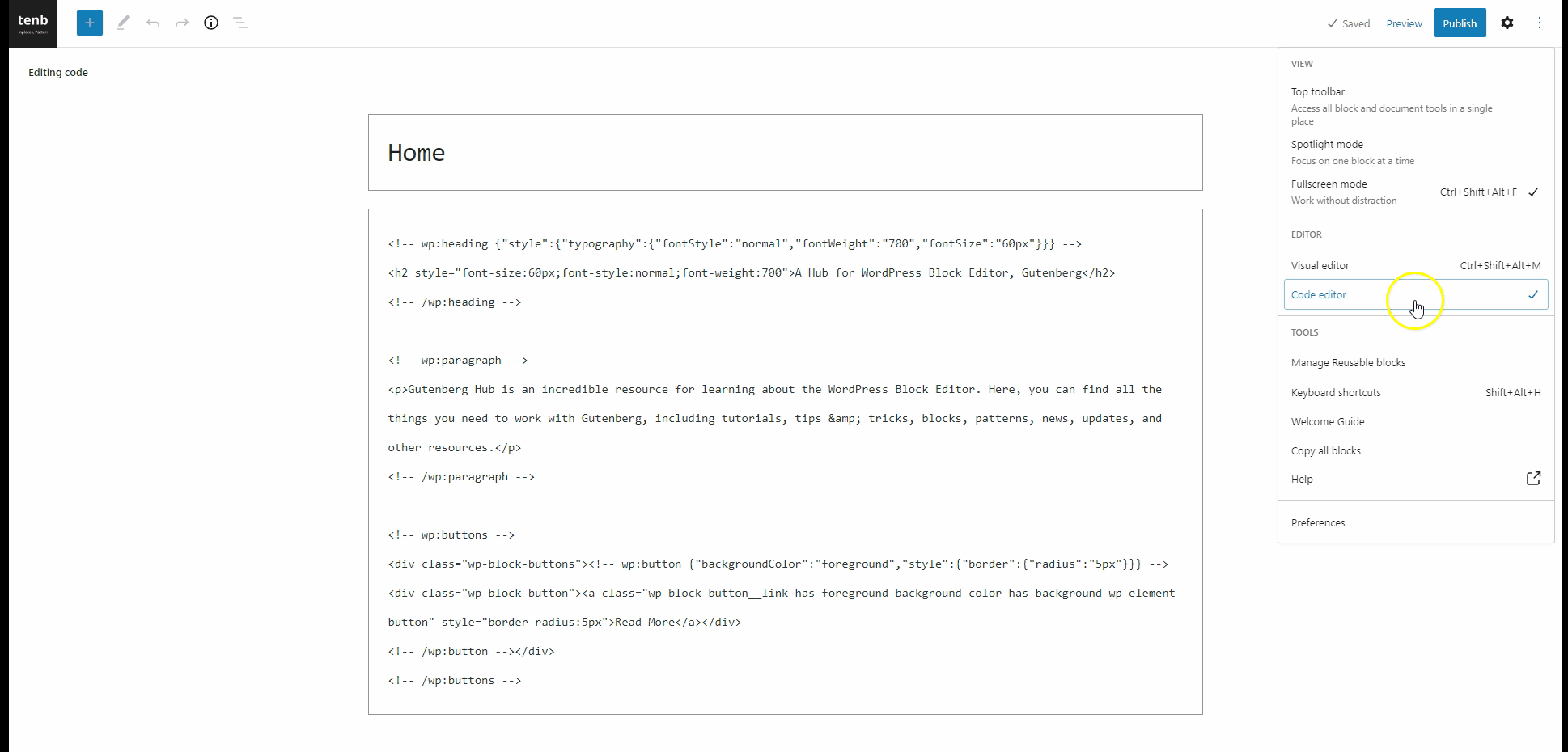 How to Configure WordPress Block Editor Gutenberg Hub