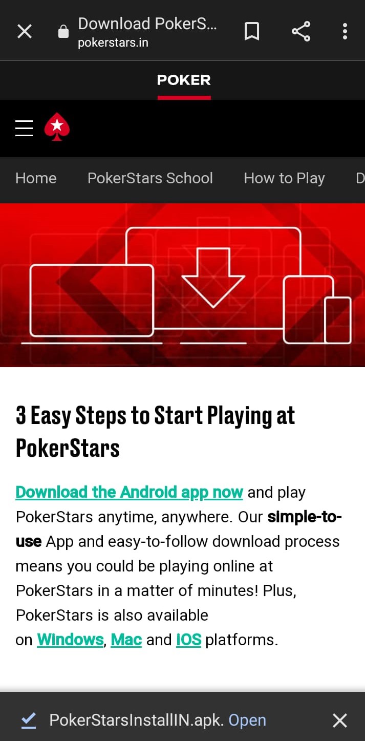 How To Download PokerStars India?