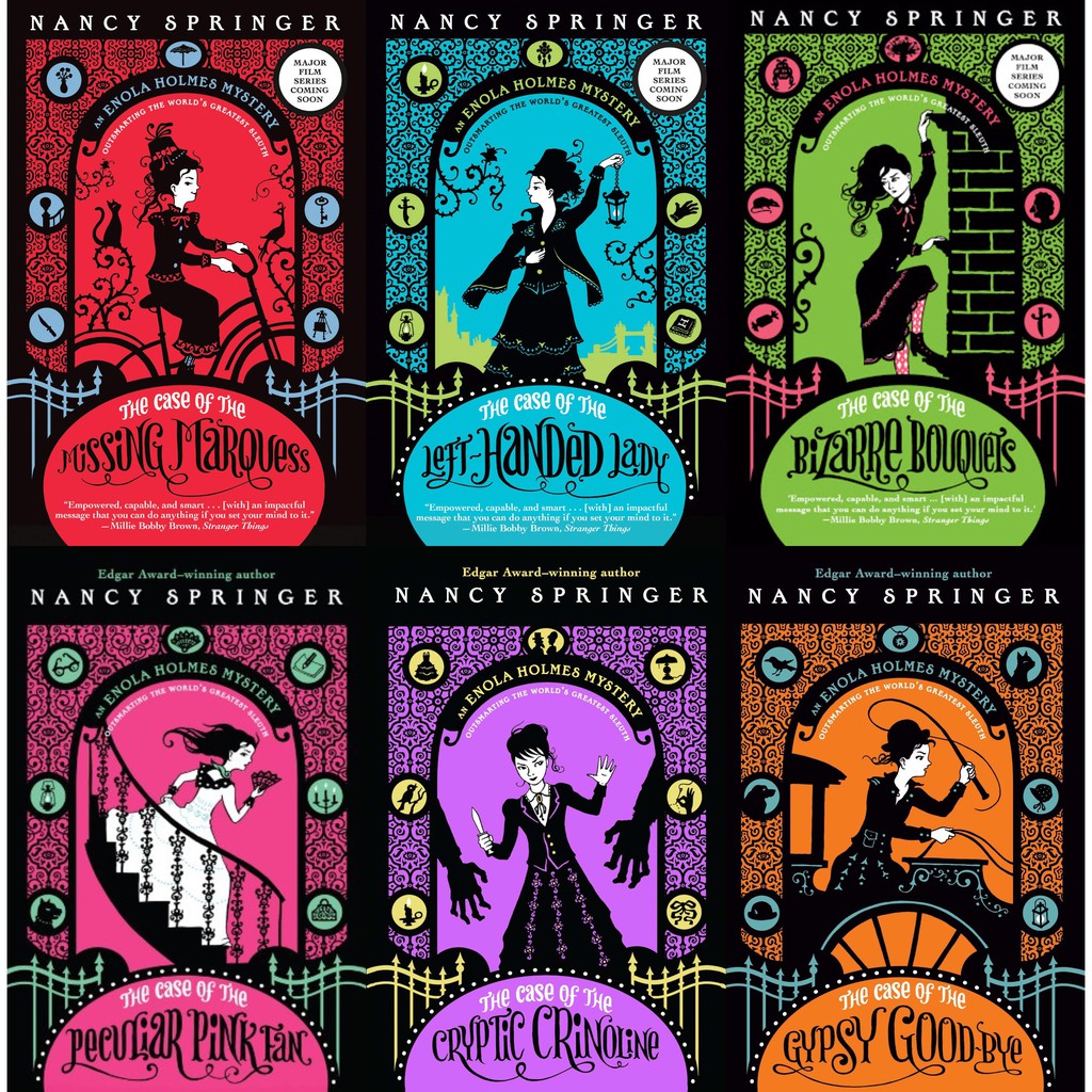 Enola Holmes Mystery Series (6 Books) by Nancy Springer Gutter