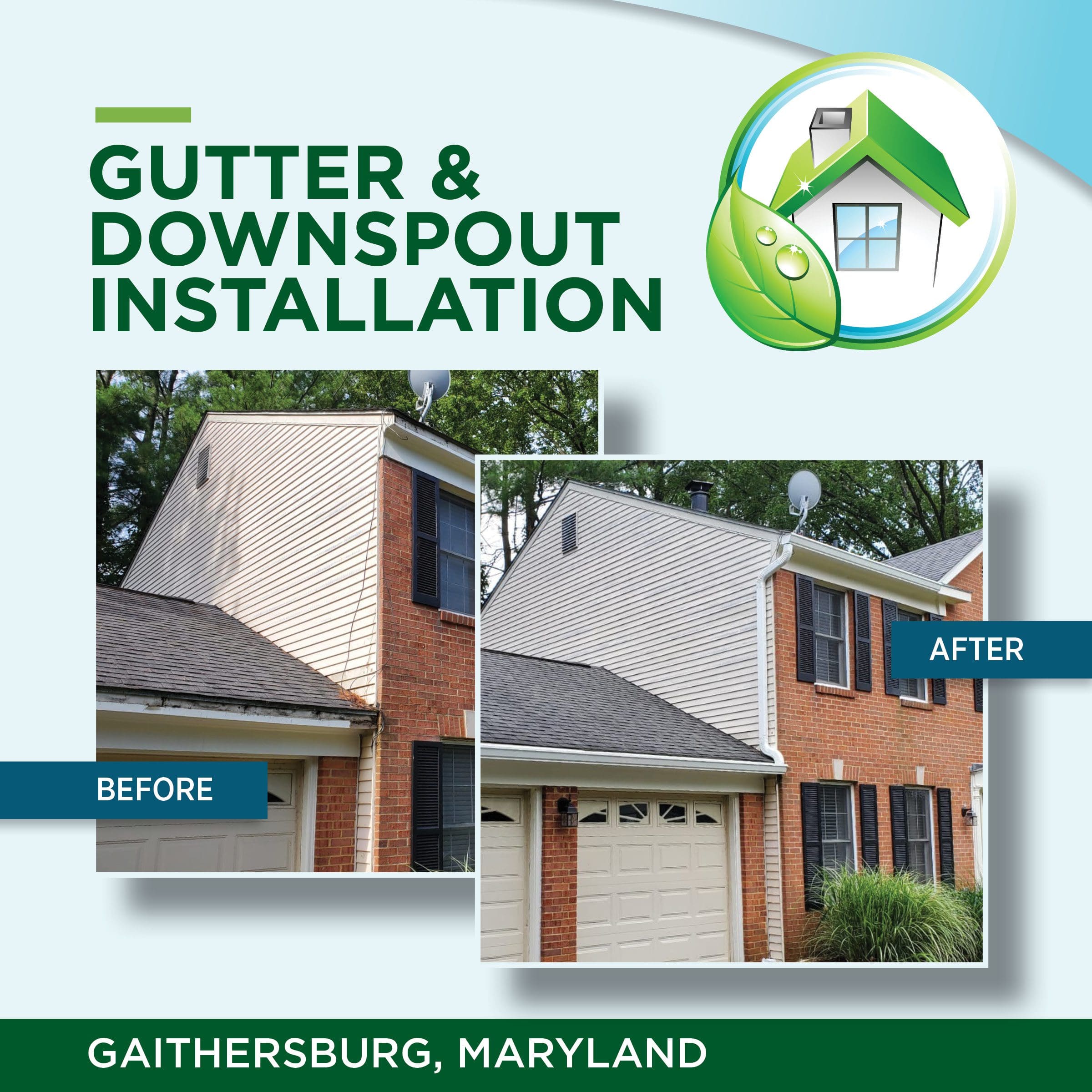 Gutter & Downspout Installation Darnestown, Maryland GutterMaid