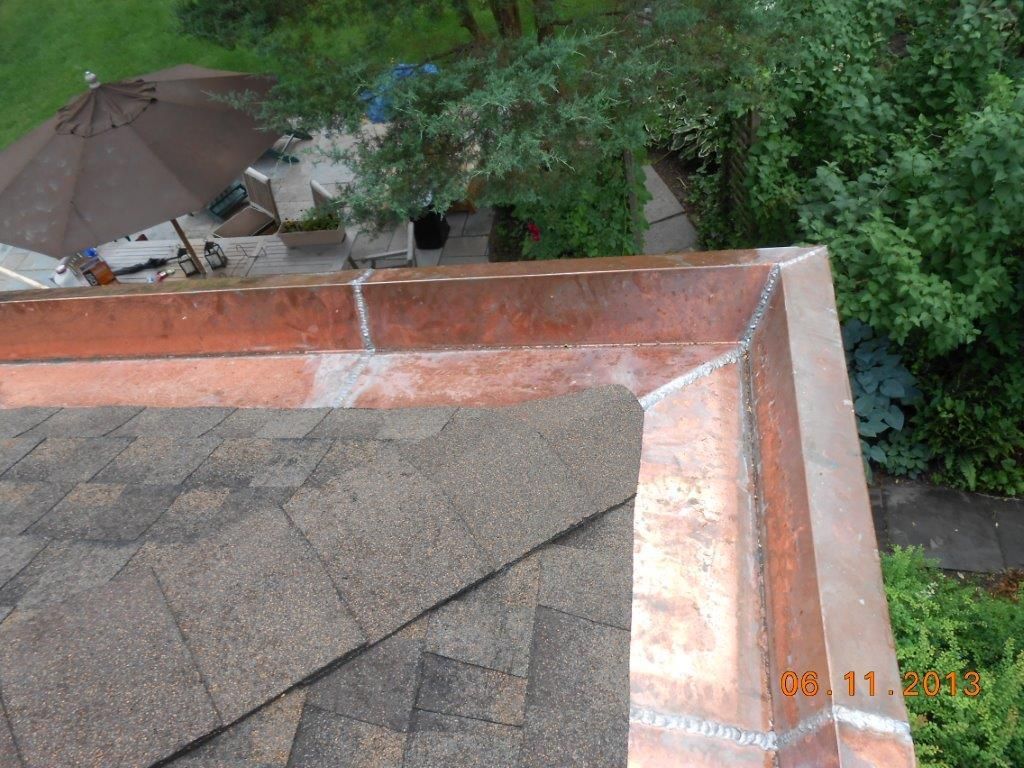 Glen Ridge, NJ Copper Yankee Gutter Installation Gutters Toronto