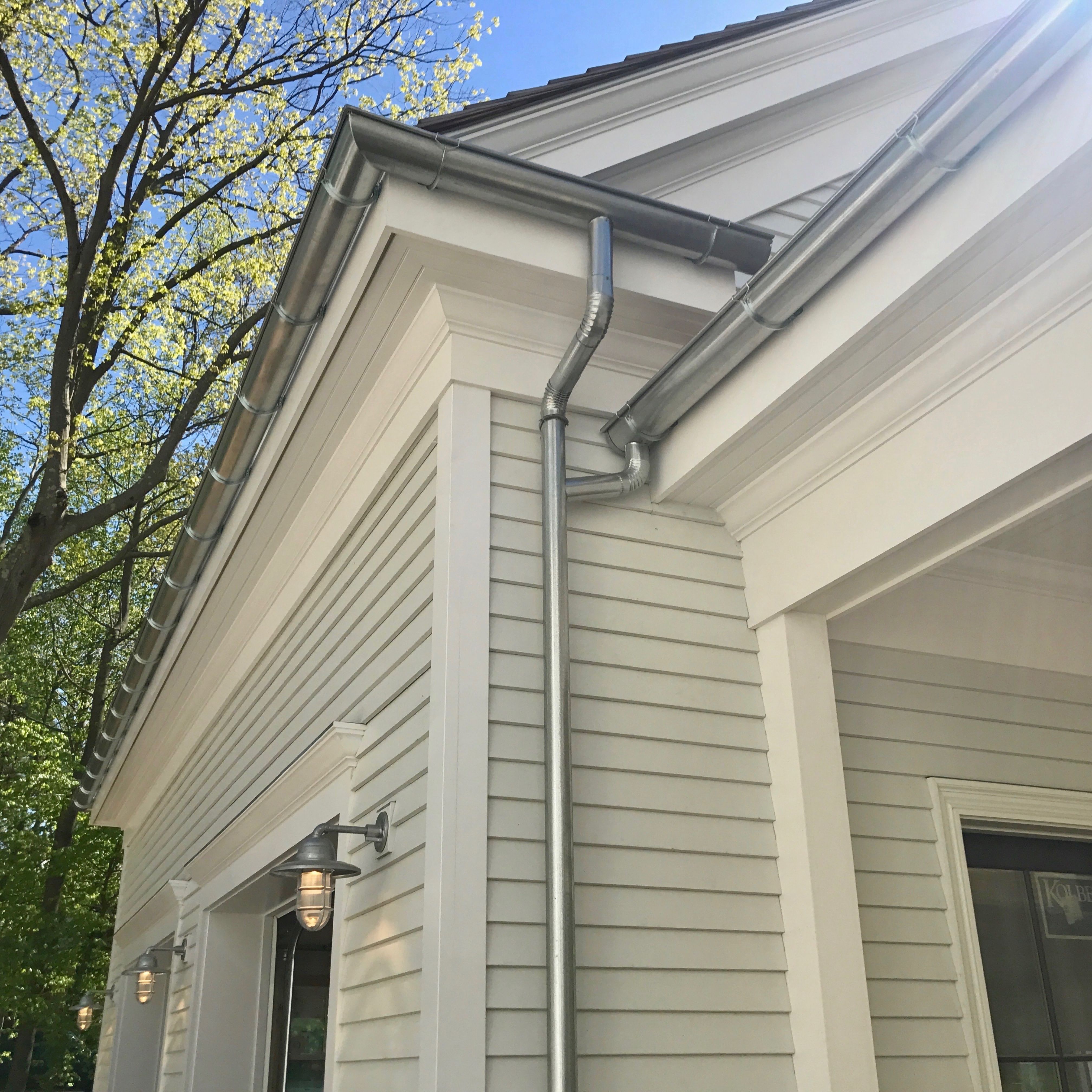 Half Round Gutter Installation Long Island Gutters Toronto