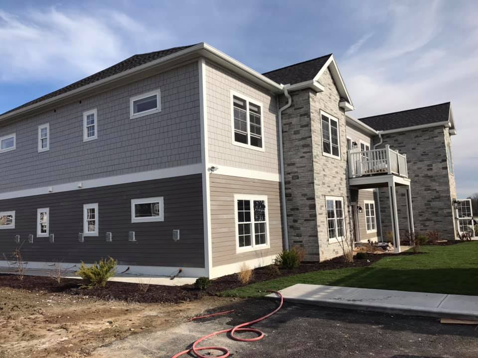 Delta Luxury Apartments Seamless Gutters in Rome, NY Gutter Tech