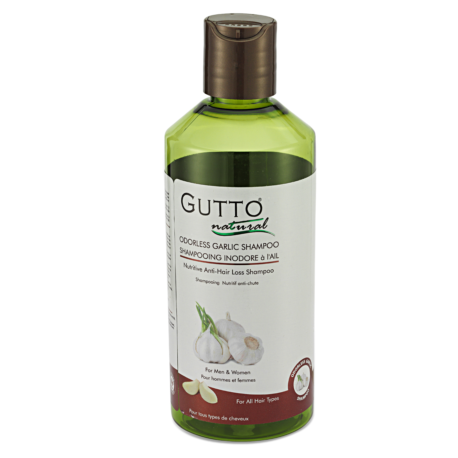 ODORLESS GARLIC SHAMPOO 400 ML (NUTRITIVE ANTIHAIR LOSS SHAMPOO