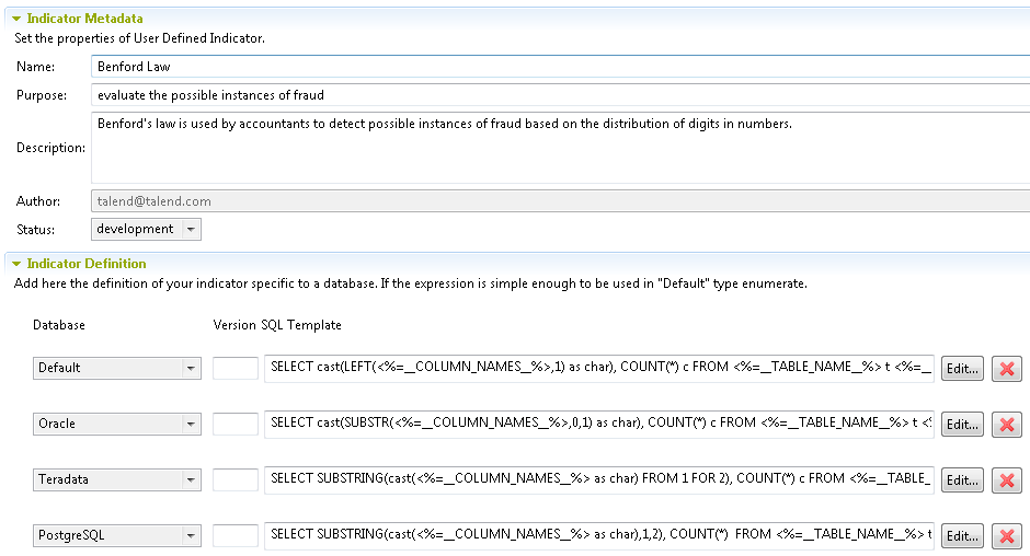 Data Profiling with Rules Code Recollection
