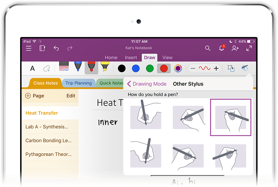 Handwriting in OneNote for iPad Guy Lima, Jr.