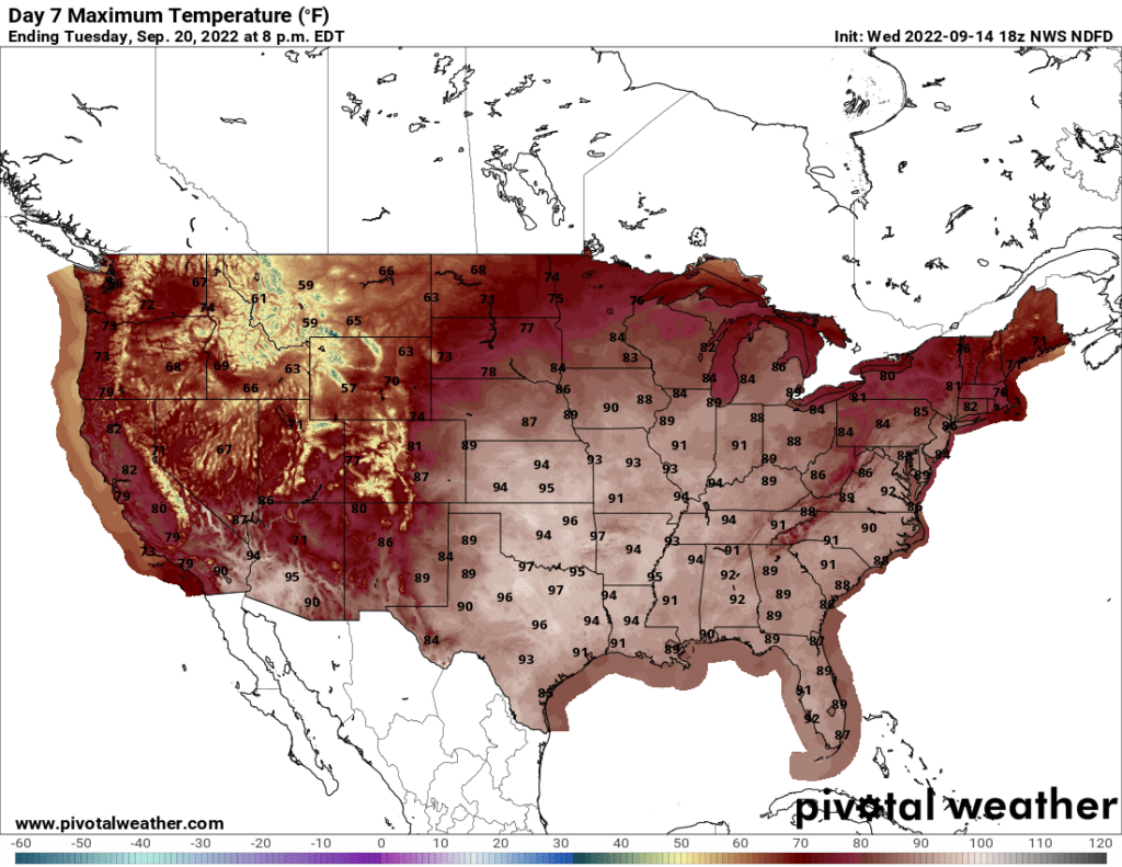 Extreme Temperature Diary Wednesday September 14th, 2022/Main Topic