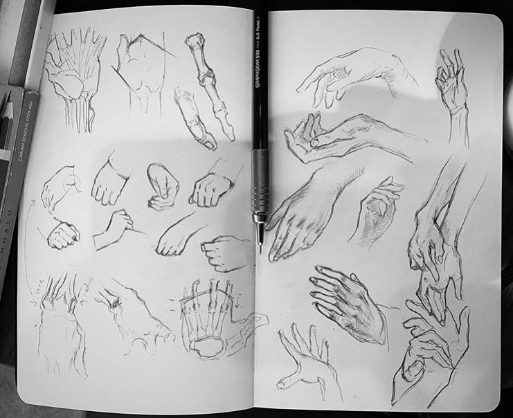 Drawing Hands, a 10Day Challenge! GVAAT'S