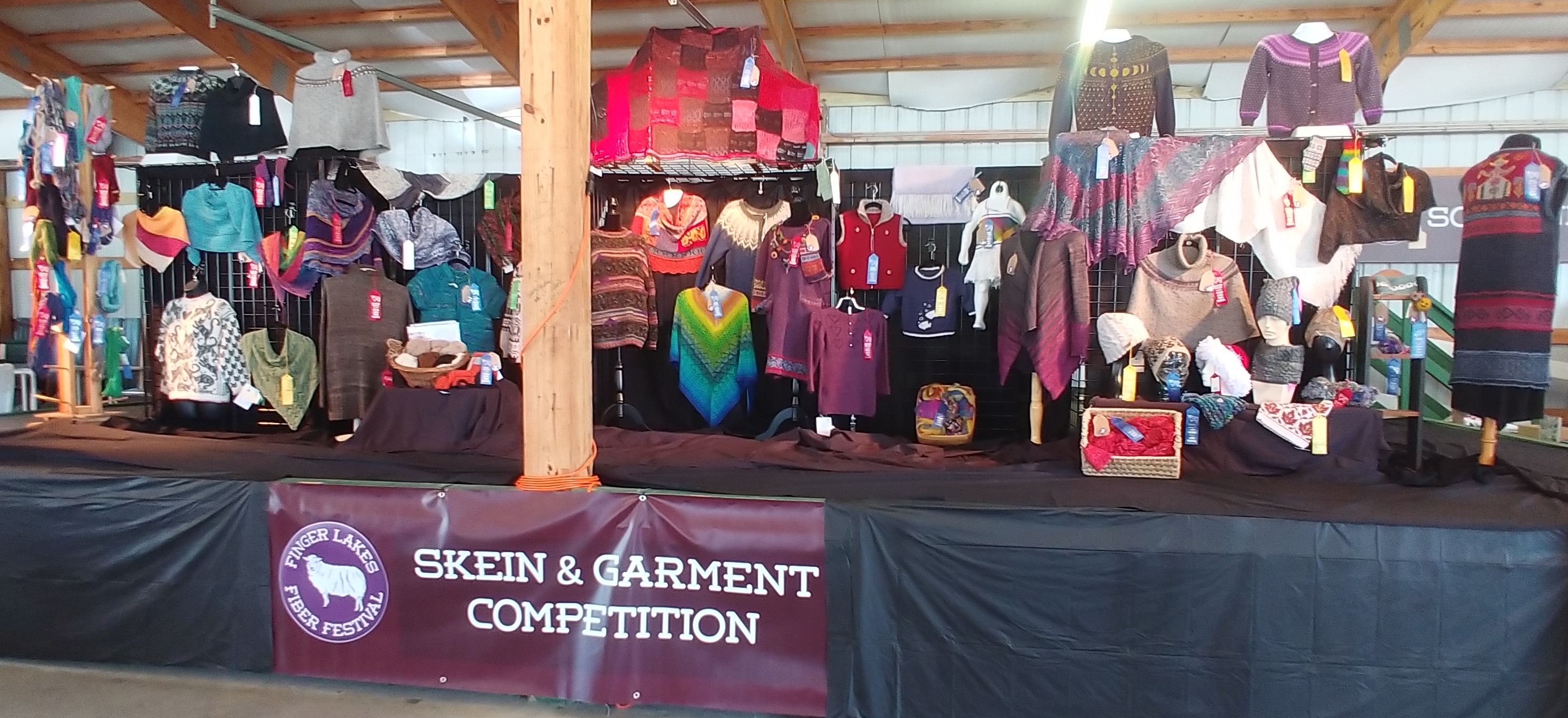 2023 okanogan valley fiber festival Skein & Garment Competition Genesee Valley Handspinners Guild