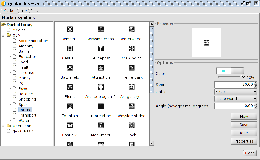gvSIG 2.0 Symbols library “OSM” gvSIG blog