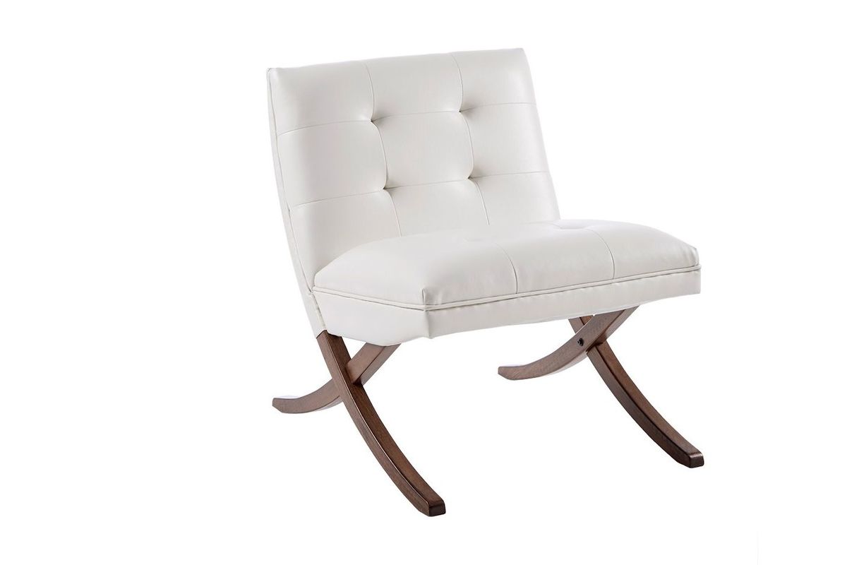 Wynn Accent Chair in White by INK+IVY at GardnerWhite