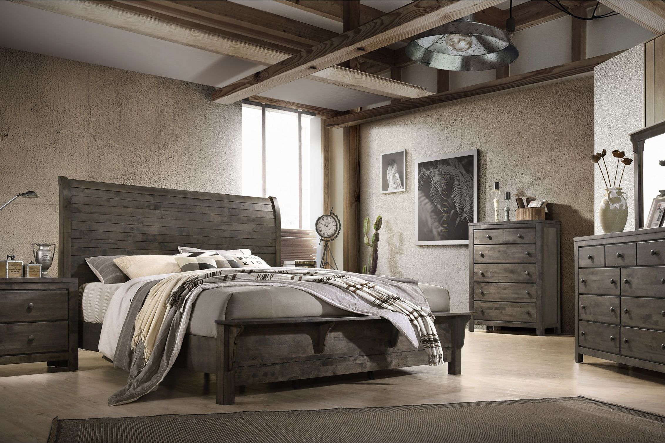 White Queen Bedroom Set Seaburg 5 Piece Queen Bedroom Set At Gardner