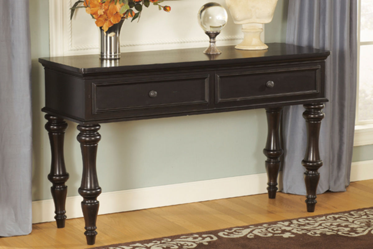 Milari Dark Brown Sofa Table at GardnerWhite