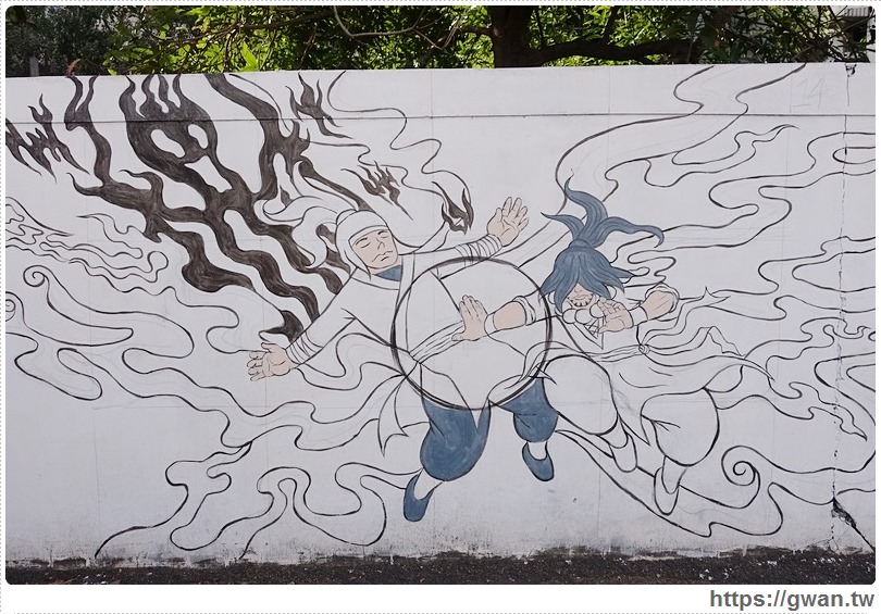 [台南景點●中西區] 南方公園旁彩繪牆 -- 健康宣導，遠離菸、酒和毒品