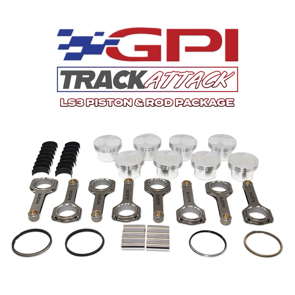 GPI Track Attack LS3 High Compression Dome Piston and Rods Package