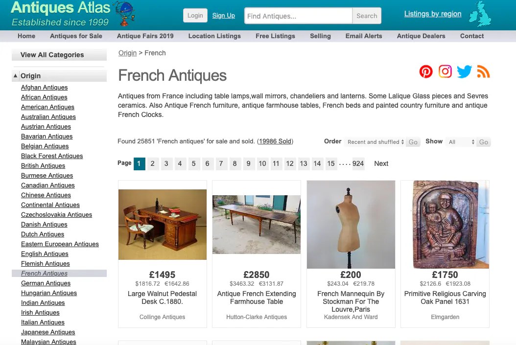 10 Best Sites For Sourcing French Antiques Good  Guide