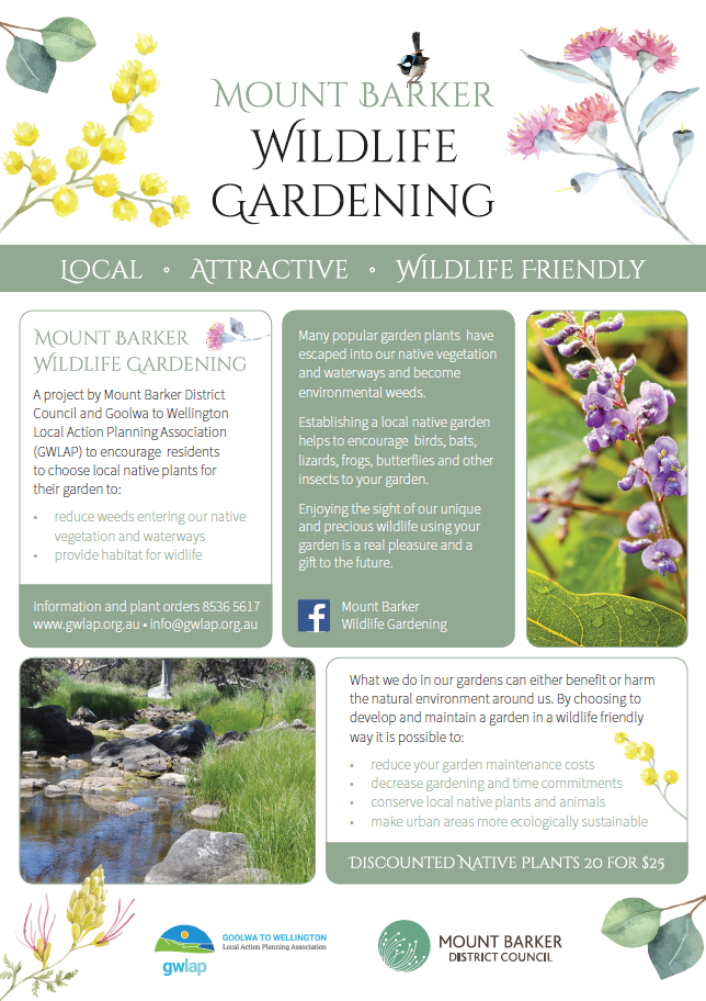 Mount Barker Wildlife Gardening Project Mount Barker District Council