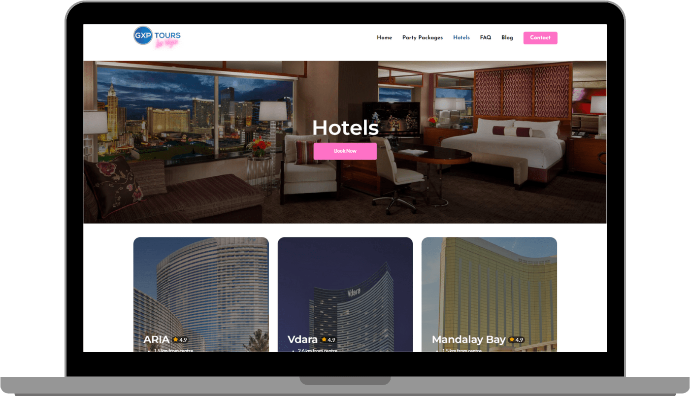 Las Vegas Hotels GXP Tours