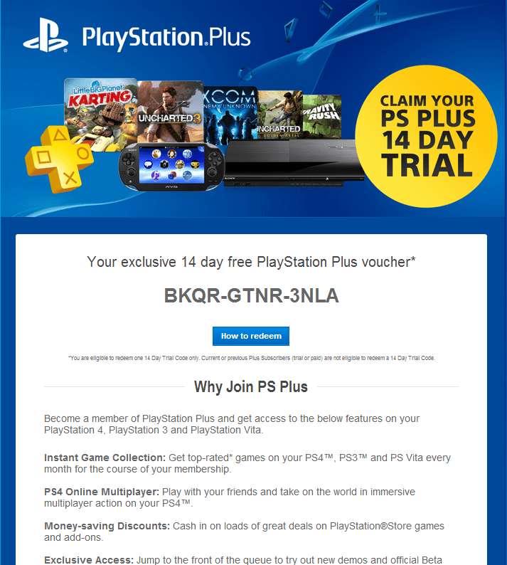 playstation vue 14 day trial 2023 Free PS+ 14 Day Trial Code Se7enSins Gaming Community