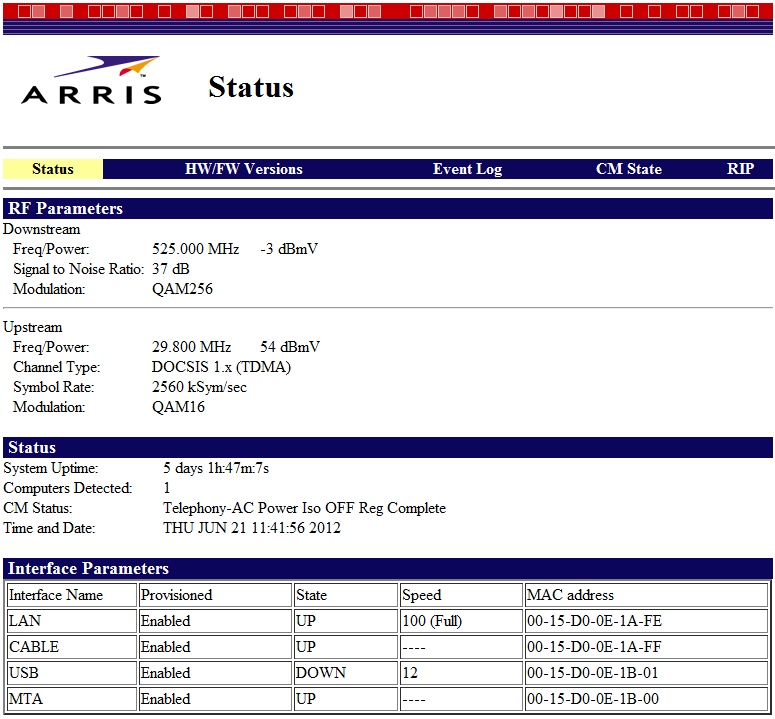 [SOLVED] Modem randomly loses connection for a few seconds! Tech