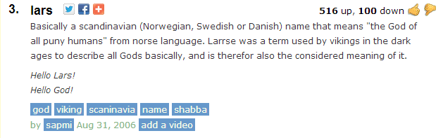 Search Your Name on Urban Dictionary Off Topic TheSmackDownHotel