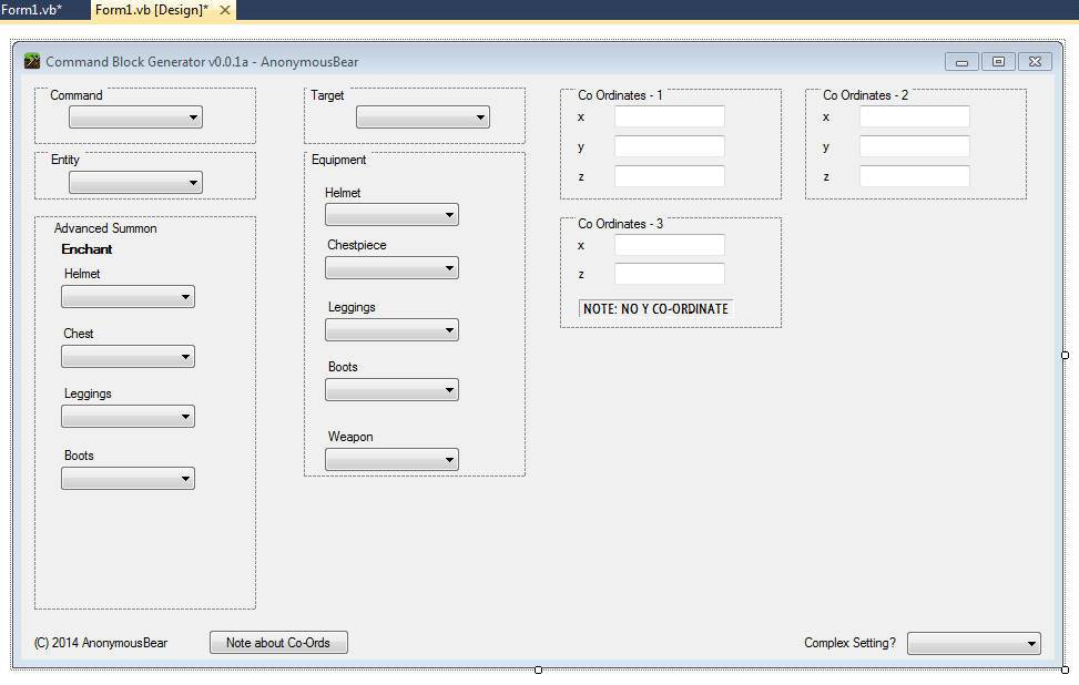 Command Block Command Generator!