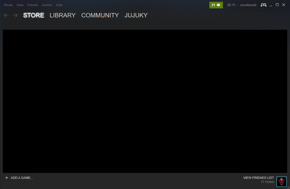 Steam Store Black Screen HELP! The Tech Game