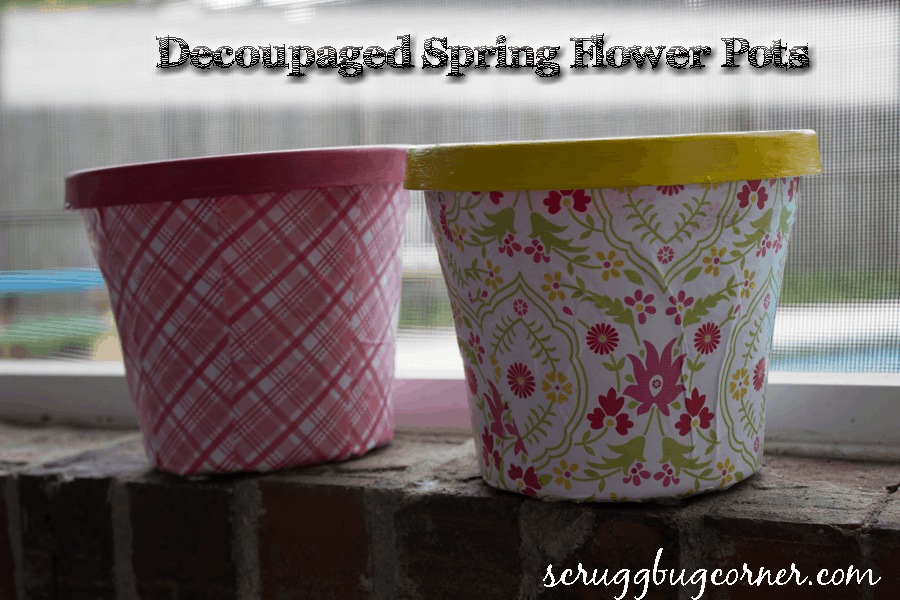 DIY Decoupage Flower Pot