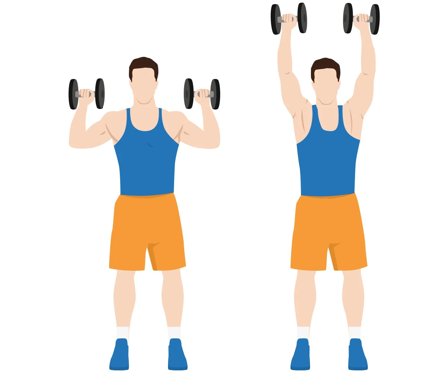 How to Do a Shoulder Press (5 Variations) Illustrated Guide Gym Geek