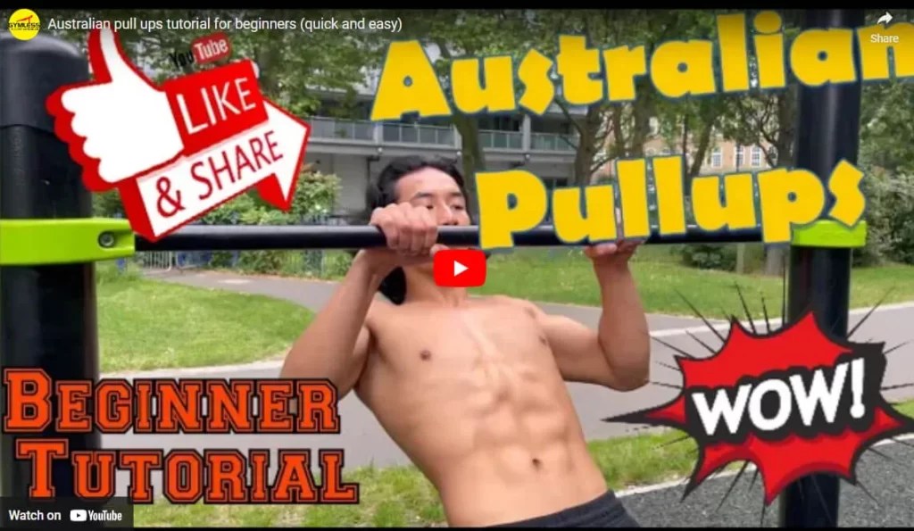 Australian Pull Ups How to Perform an Australian Pull Up Gymless